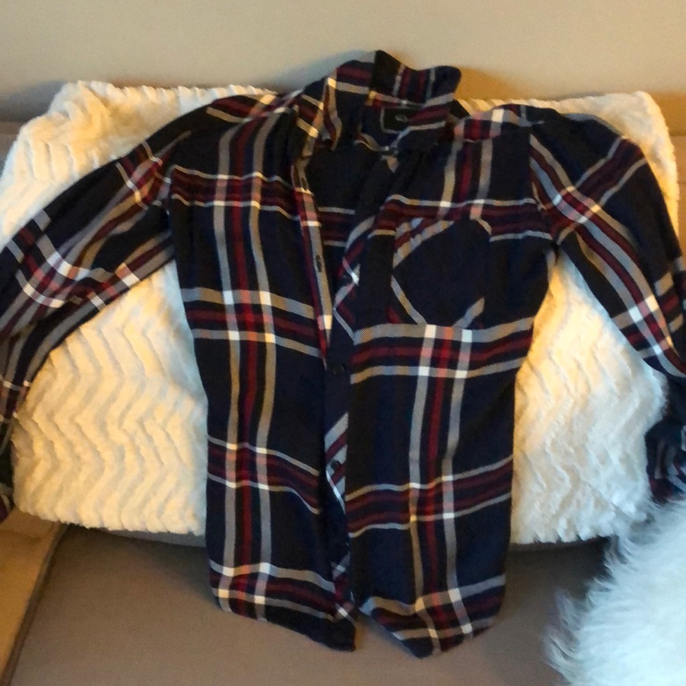 Rails plaid button down shirt